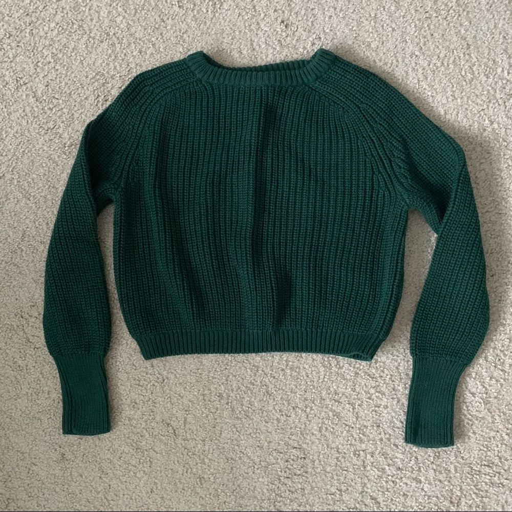 american apparel fisherman cropped sweater